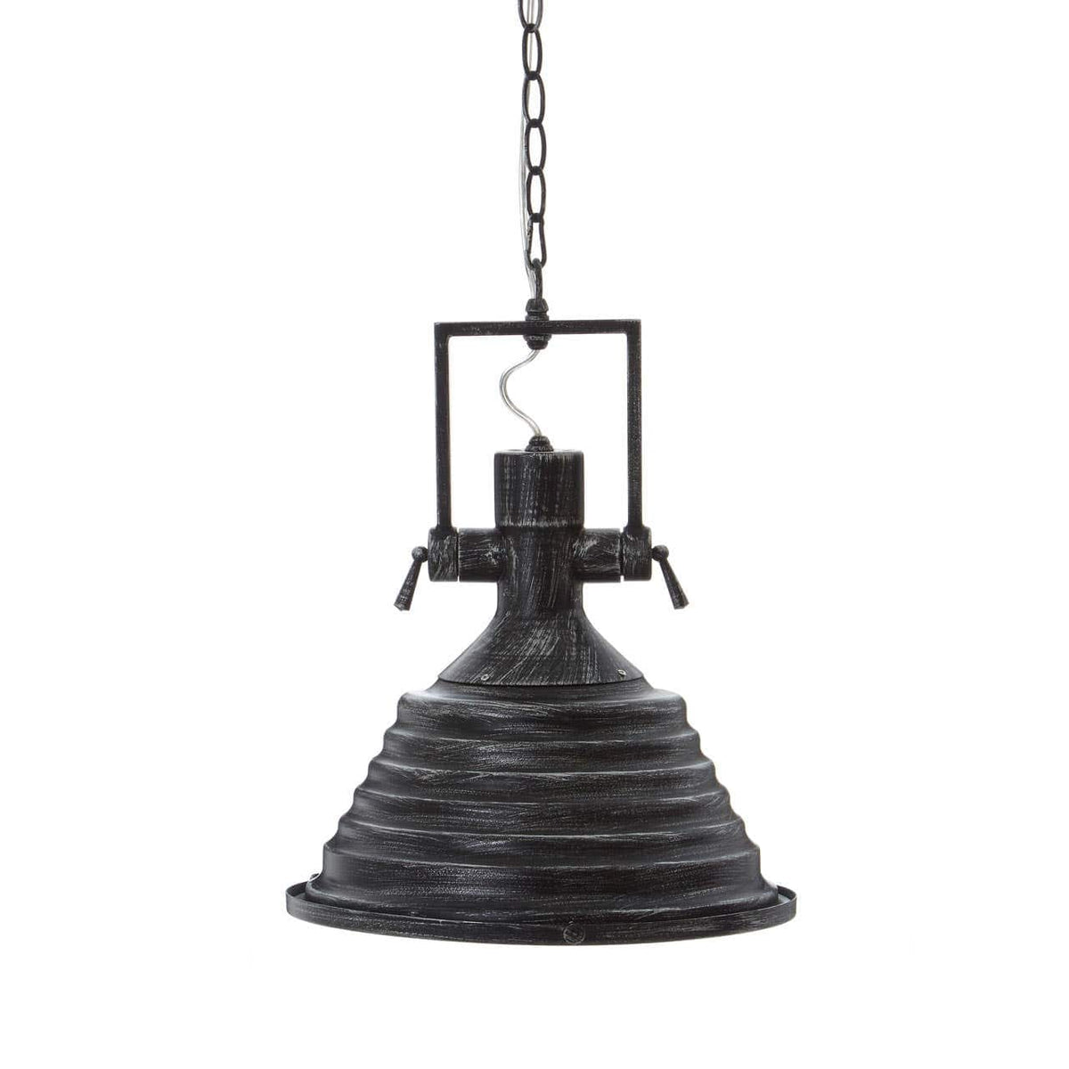 Lexington Black And Silver Pendant Light.