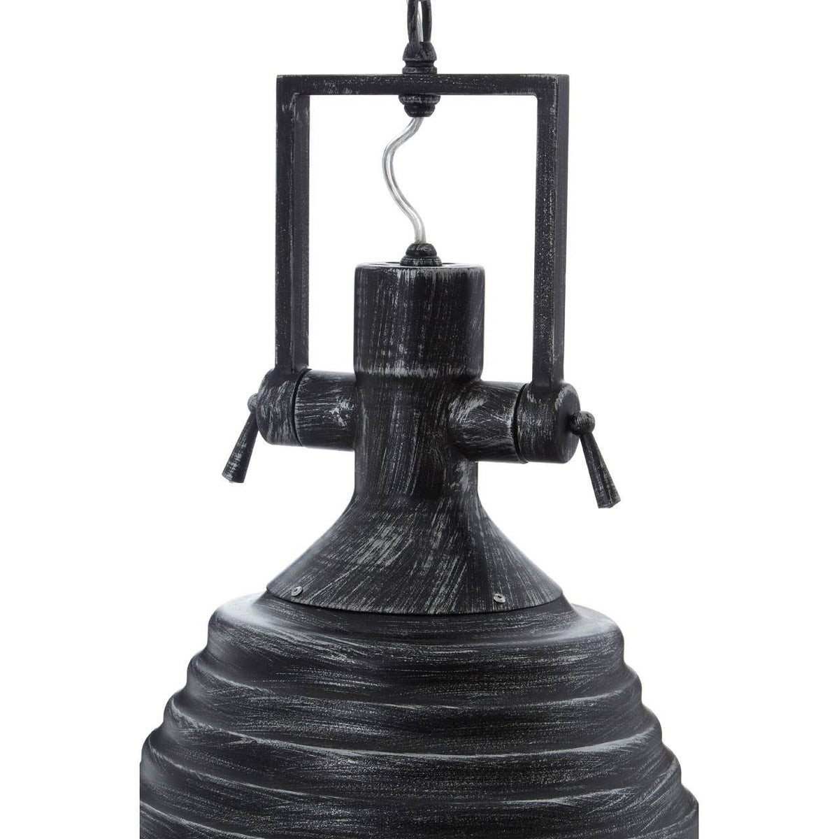 Lexington Black And Silver Pendant Light.