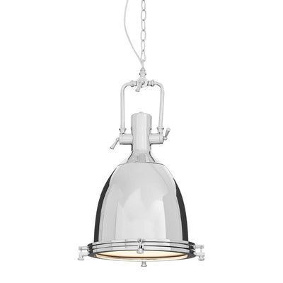 Noosa & Co. Lighting Lexington Large Chrome Plain Pendant Light House of Isabella UK