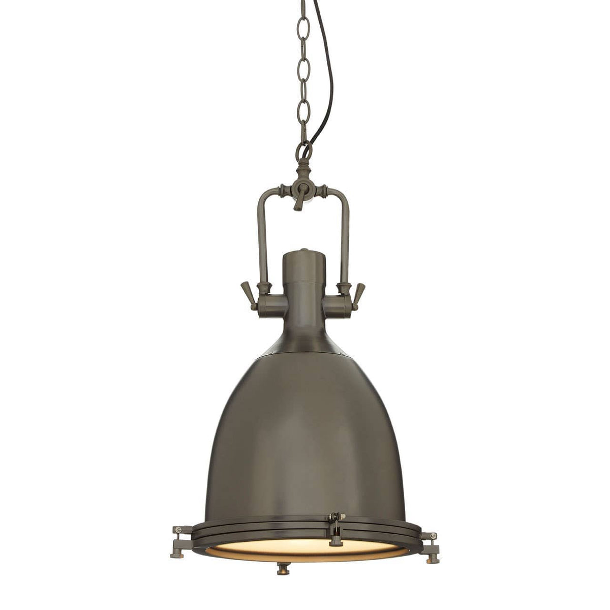 Lexington Large Gunmetal Pendant Light.
