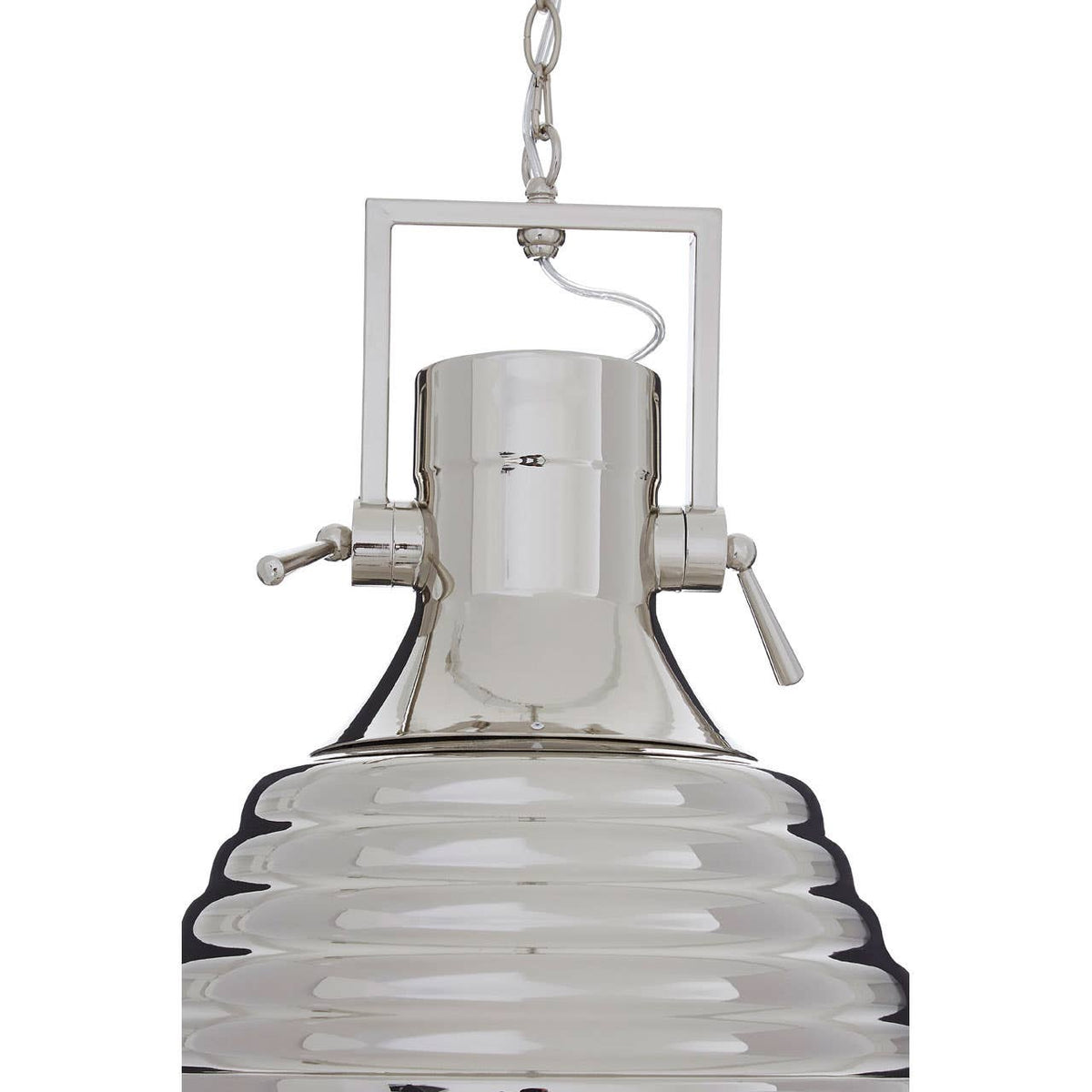 Lexington Large Nickel Pendant Light.