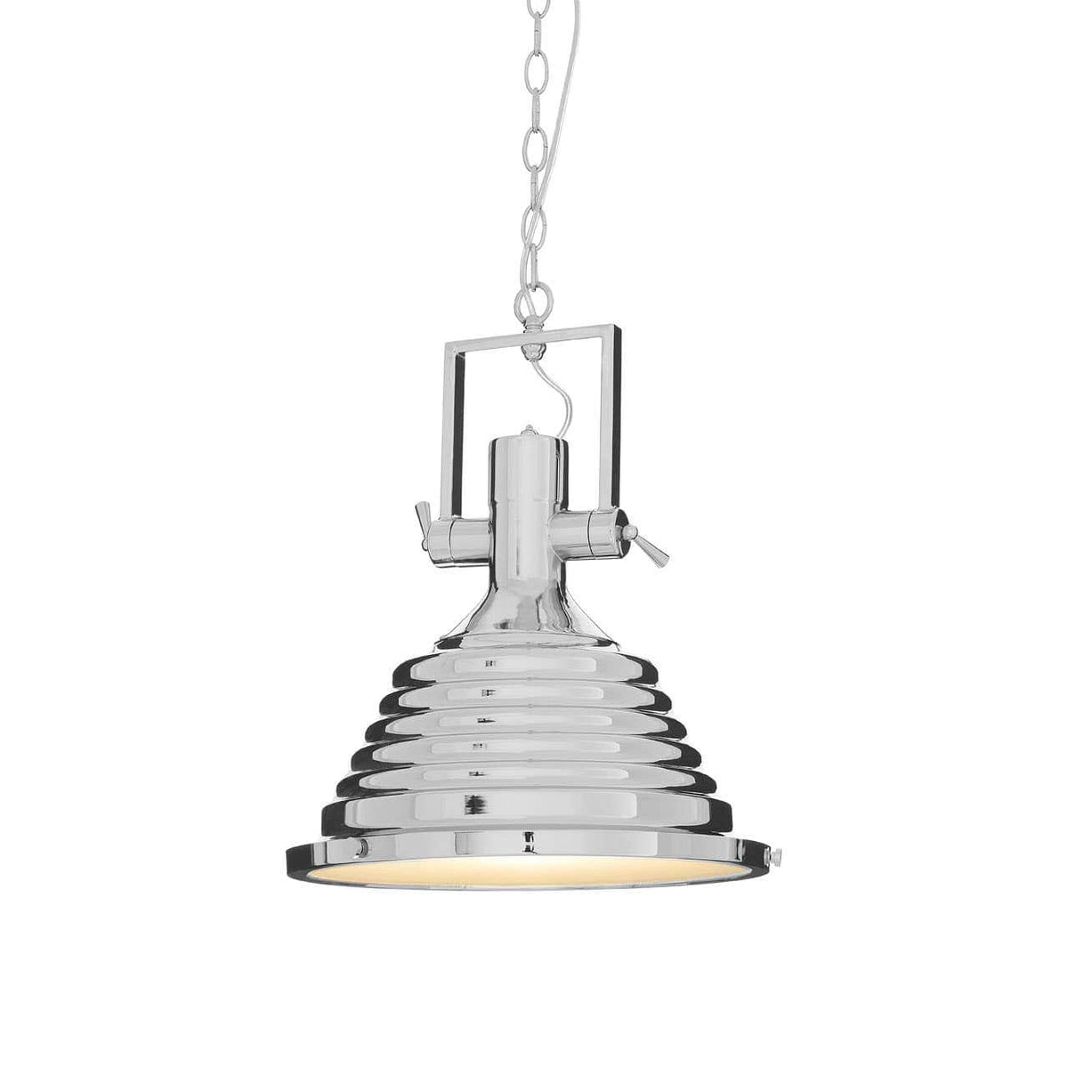 Lexington Medium Chrome Pendant Light.