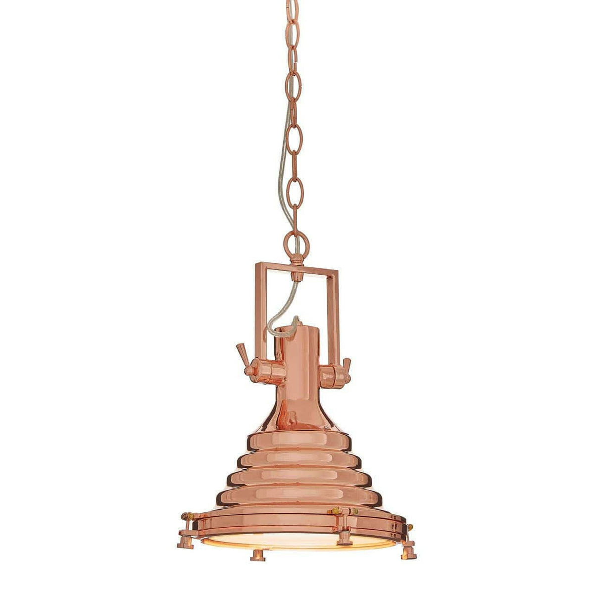 Lexington Small Copper Pendant Light.