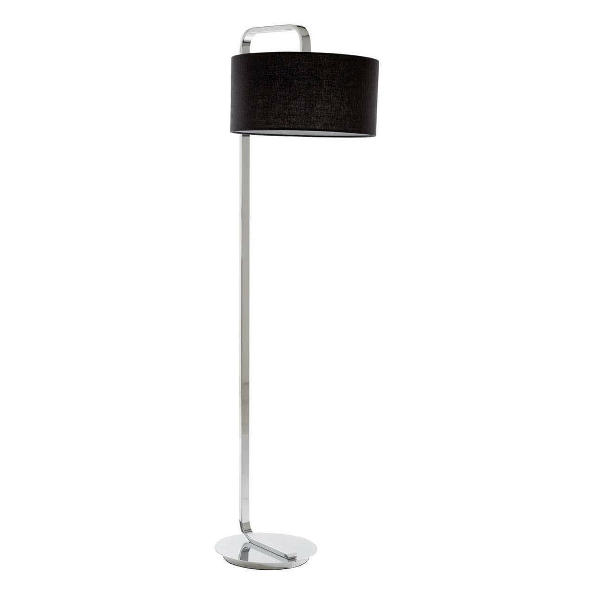 Leyna Chrome Base Floor Lamp.