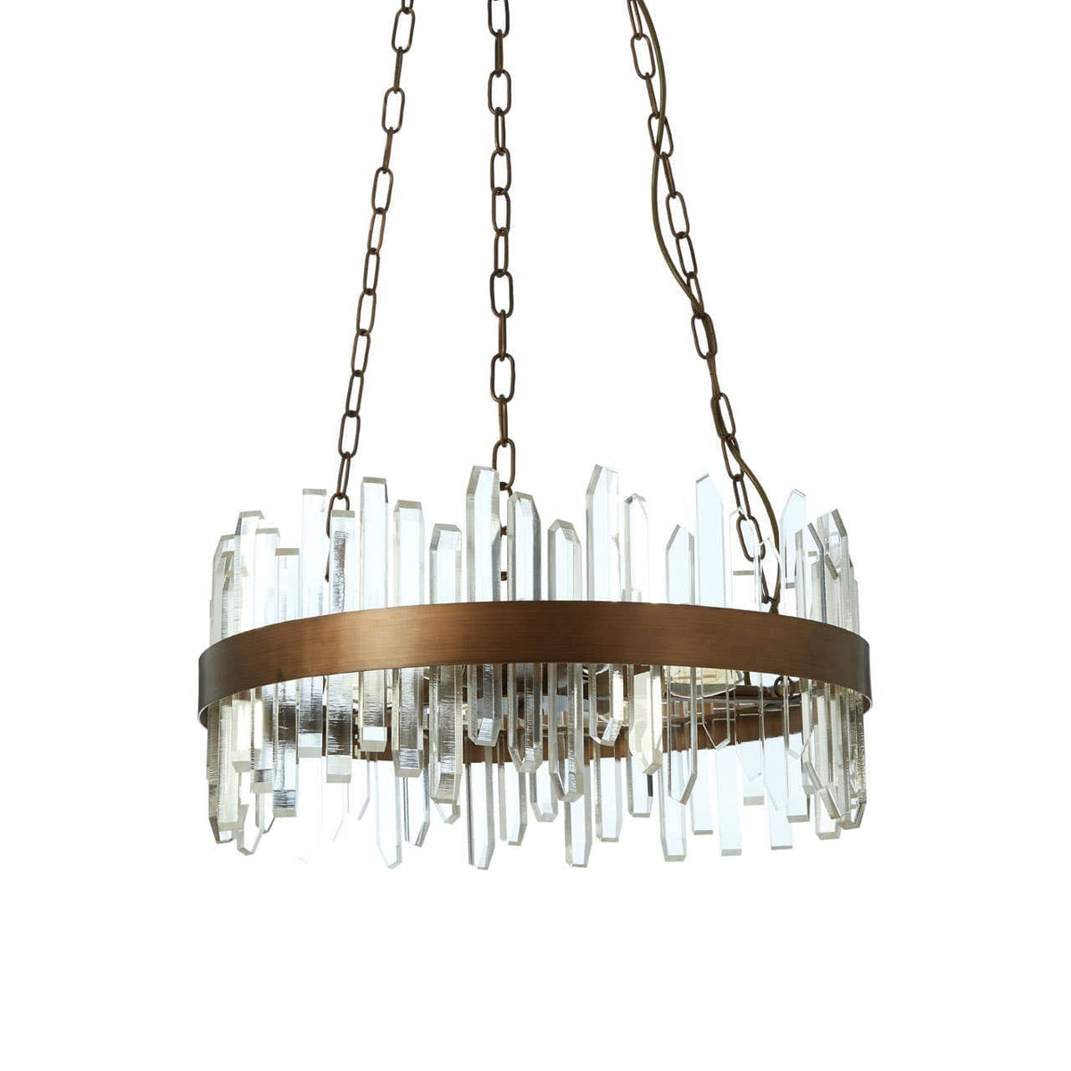 Noosa & Co. Lighting Lustra Acrylic Chandelier with Copper Band House of Isabella UK