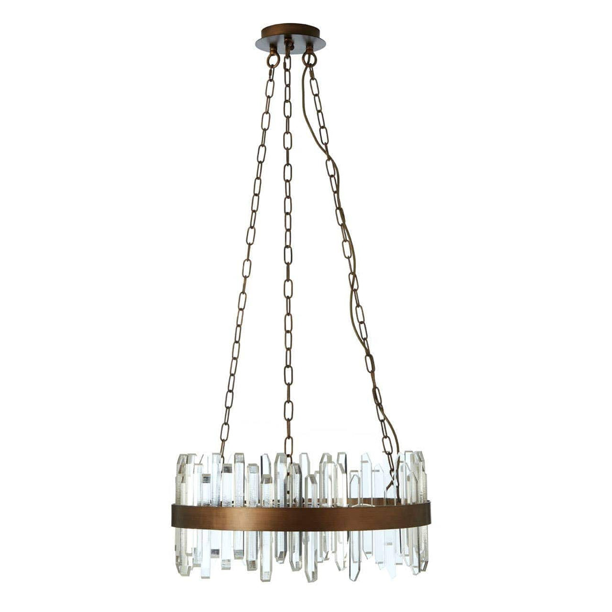 Noosa & Co. Lighting Lustra Acrylic Chandelier with Copper Band House of Isabella UK