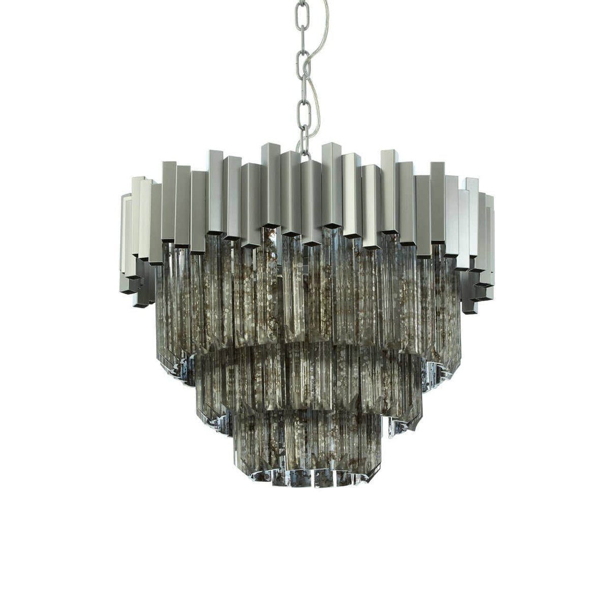 Noosa & Co. Lighting Lustra Small Nickel Painted Chandelier House of Isabella UK