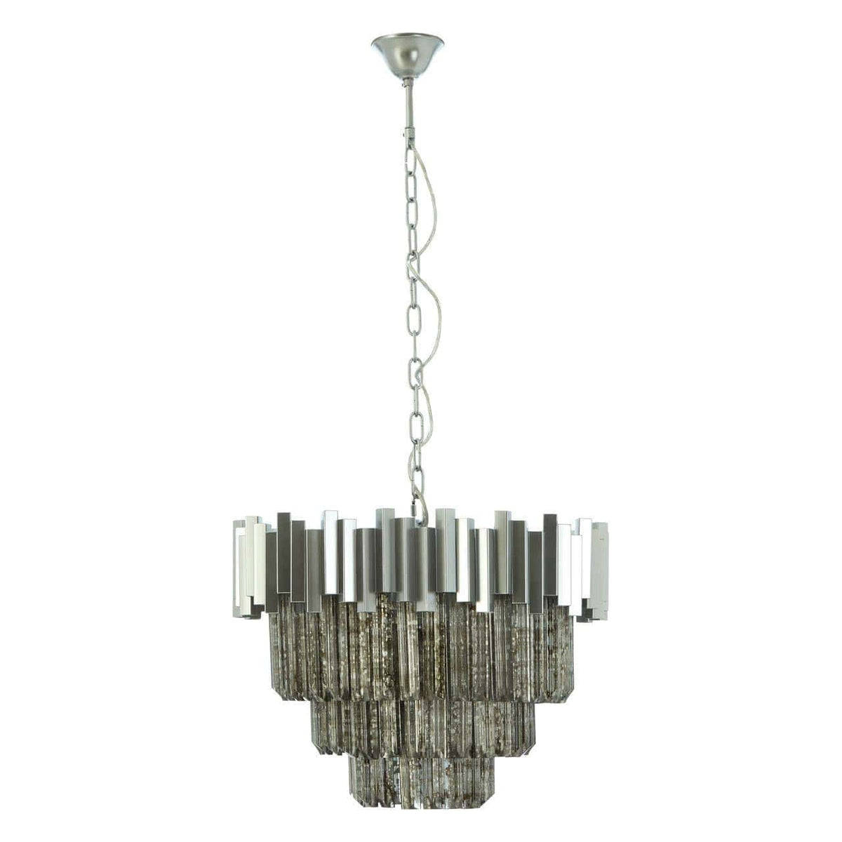 Noosa & Co. Lighting Lustra Small Nickel Painted Chandelier House of Isabella UK