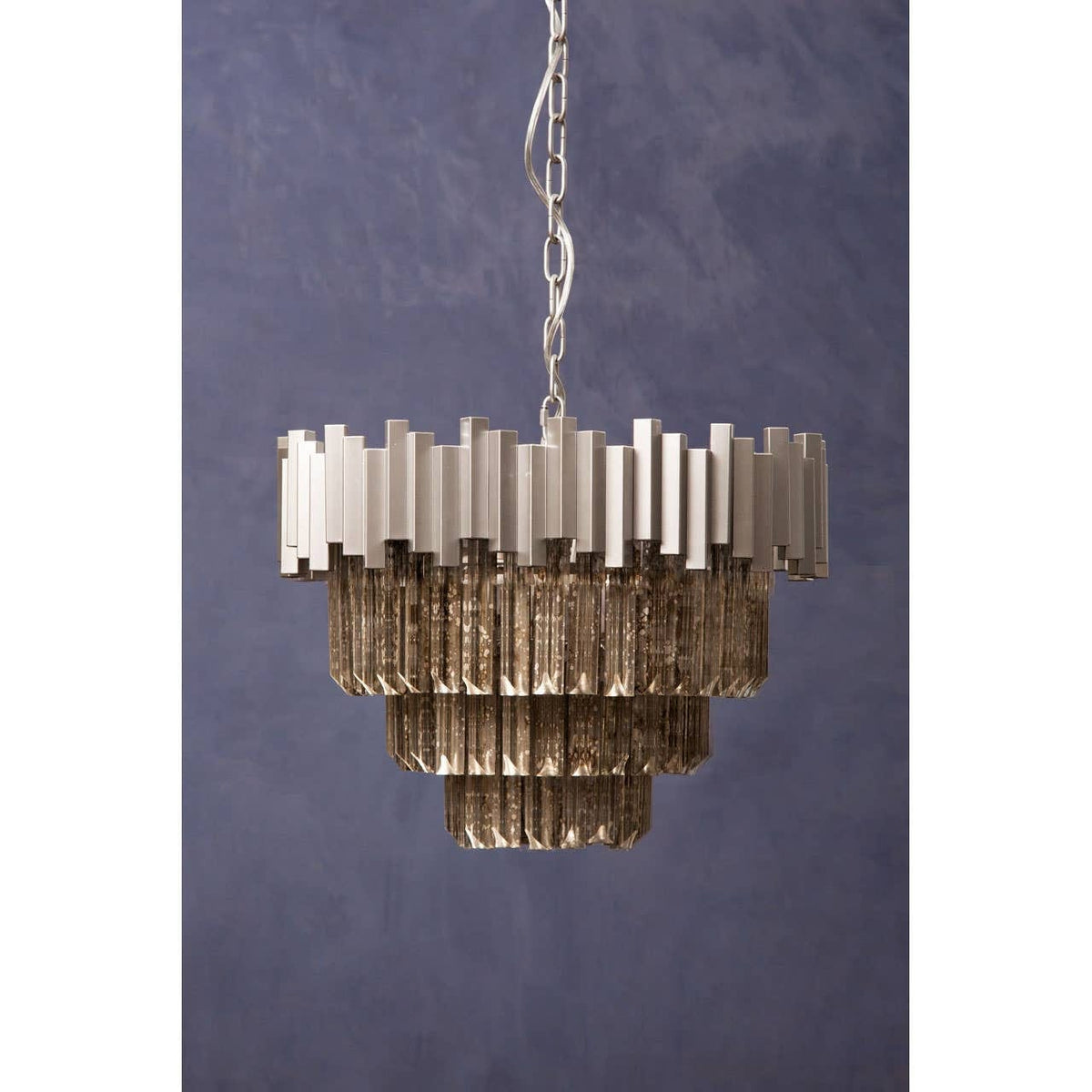 Noosa & Co. Lighting Lustra Small Nickel Painted Chandelier House of Isabella UK