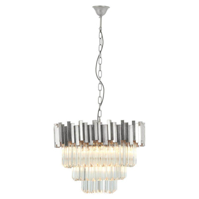 Noosa & Co. Lighting Lustra Small Silver Finish Chandelier House of Isabella UK