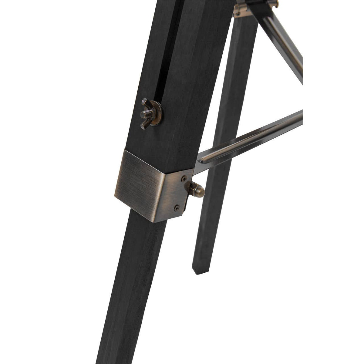 Malvern Tripod Floor Lamp With Black Base.