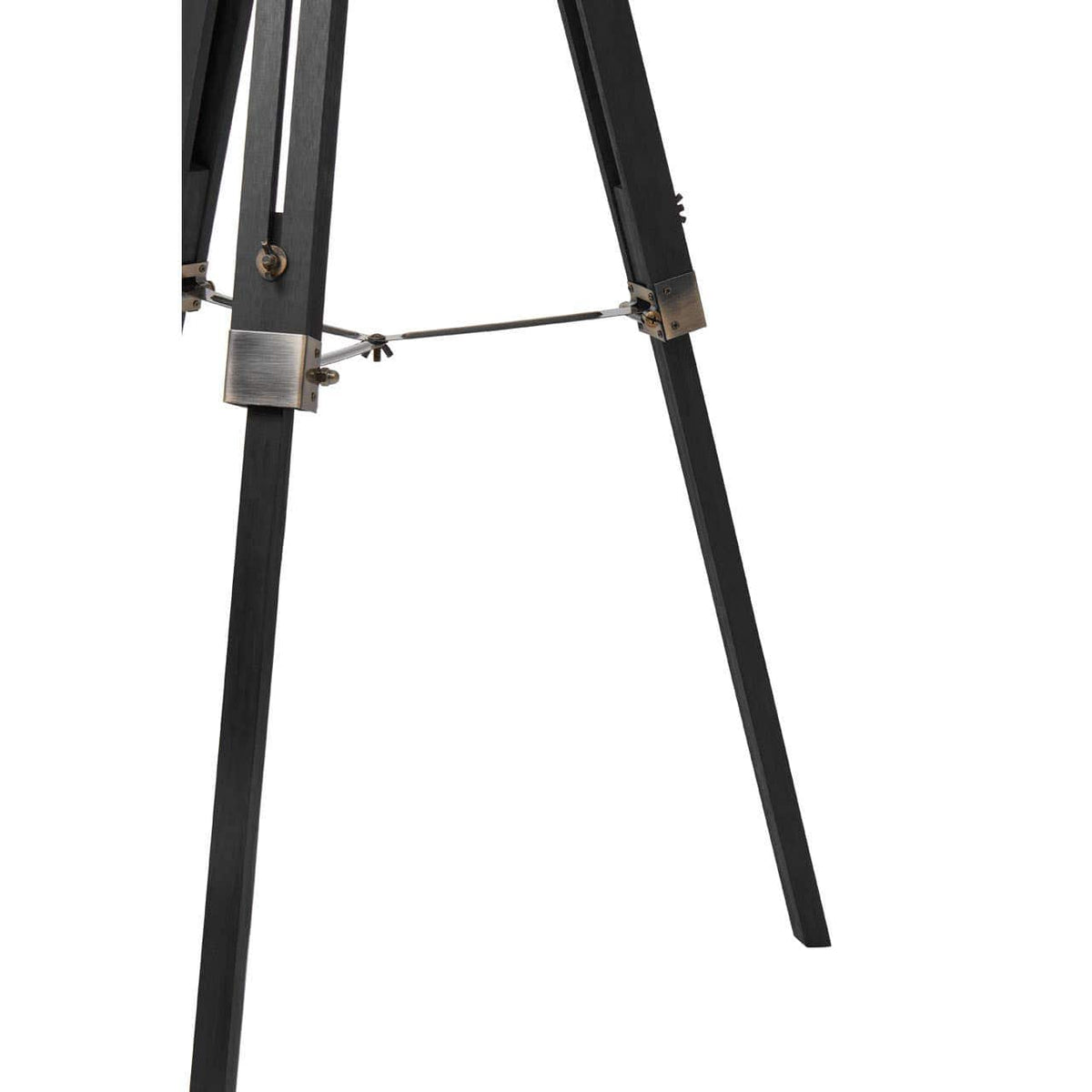 Malvern Tripod Floor Lamp With Black Base.