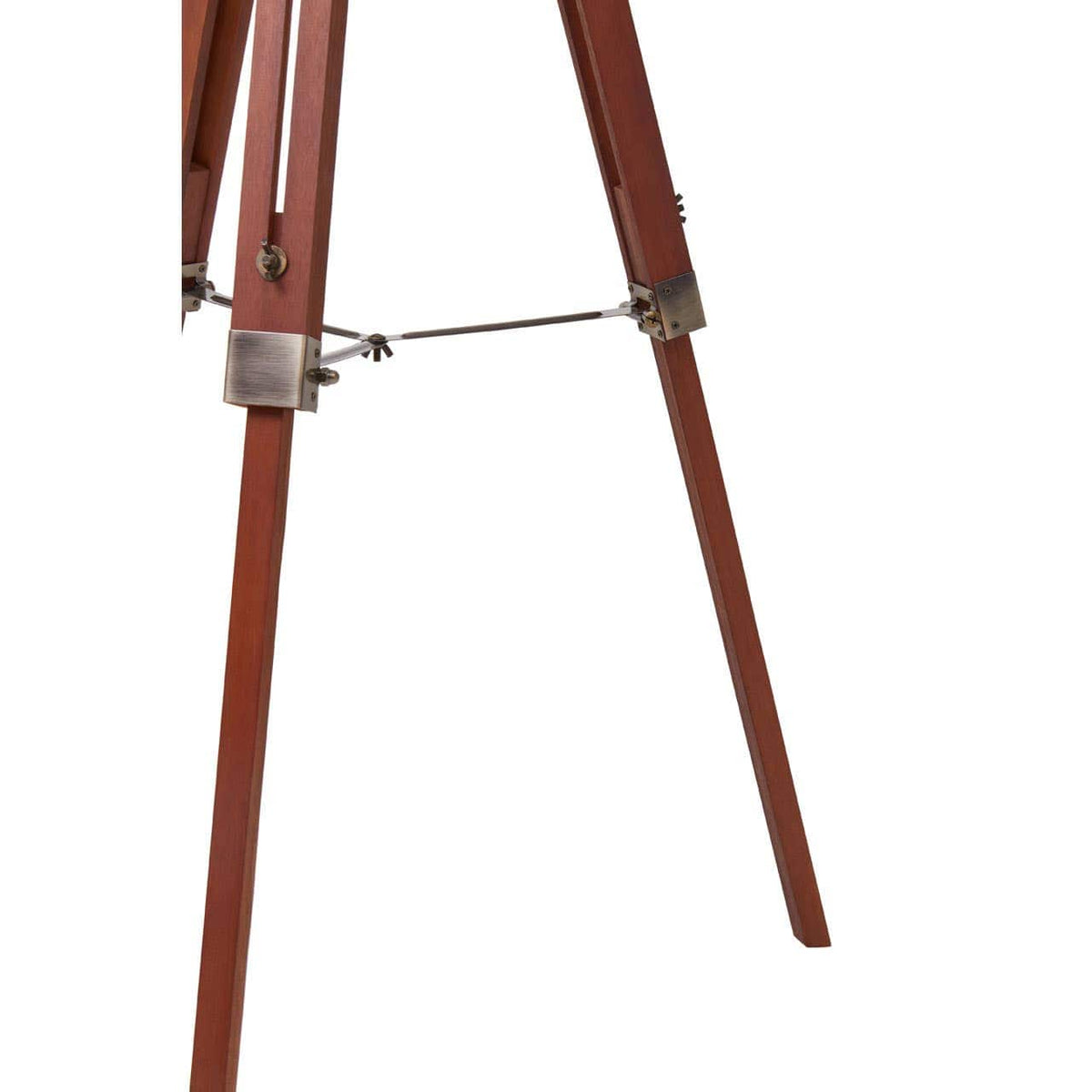 Malvern Tripod Floor Lamp With Brown Base.