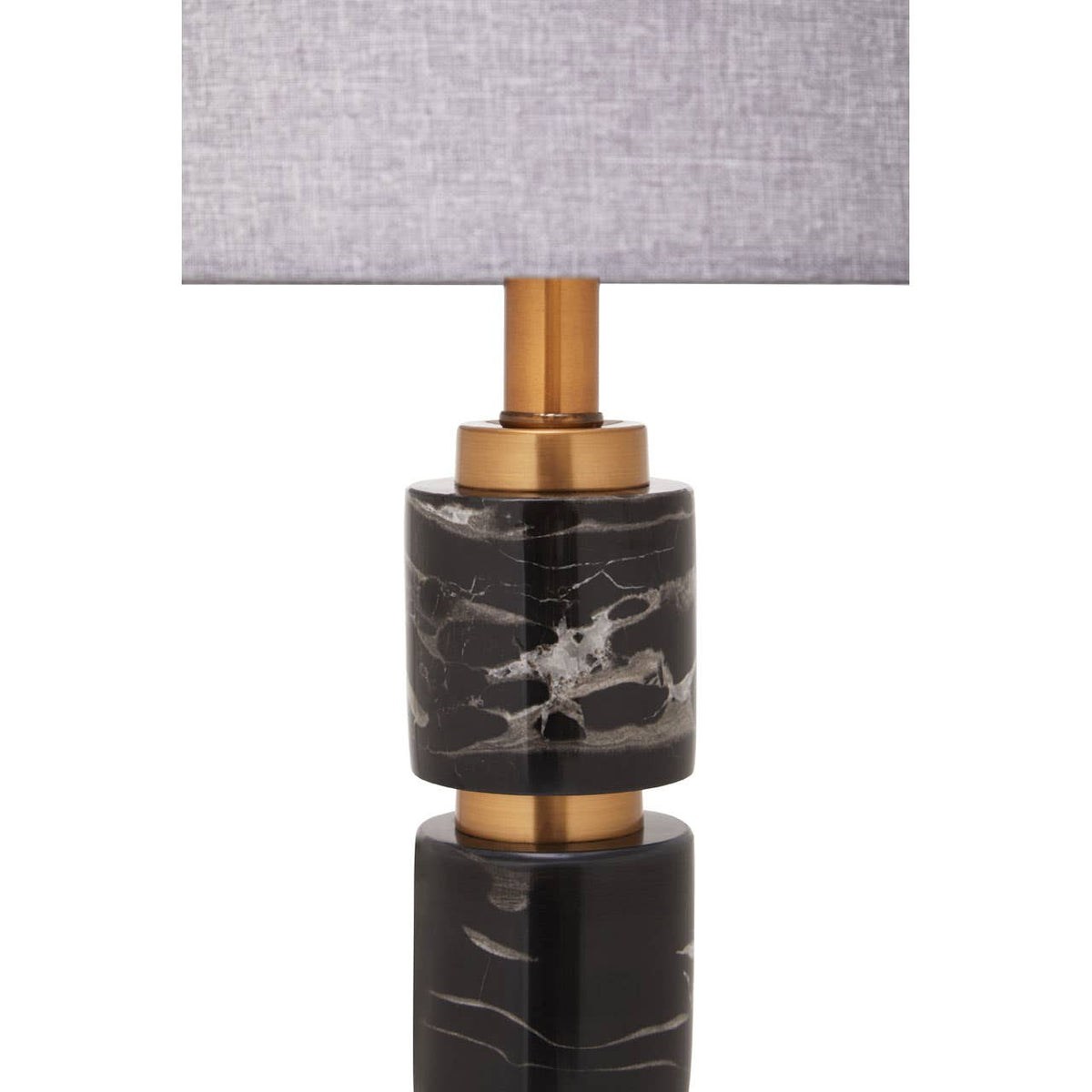 Marmo Grey Fabric Shade Table Lamp.