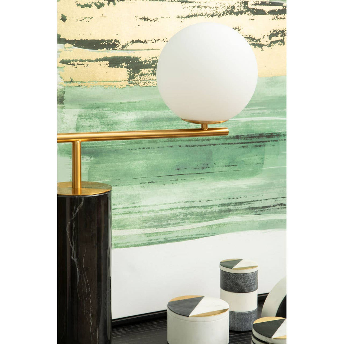Marmo White Shade Table Lamp.