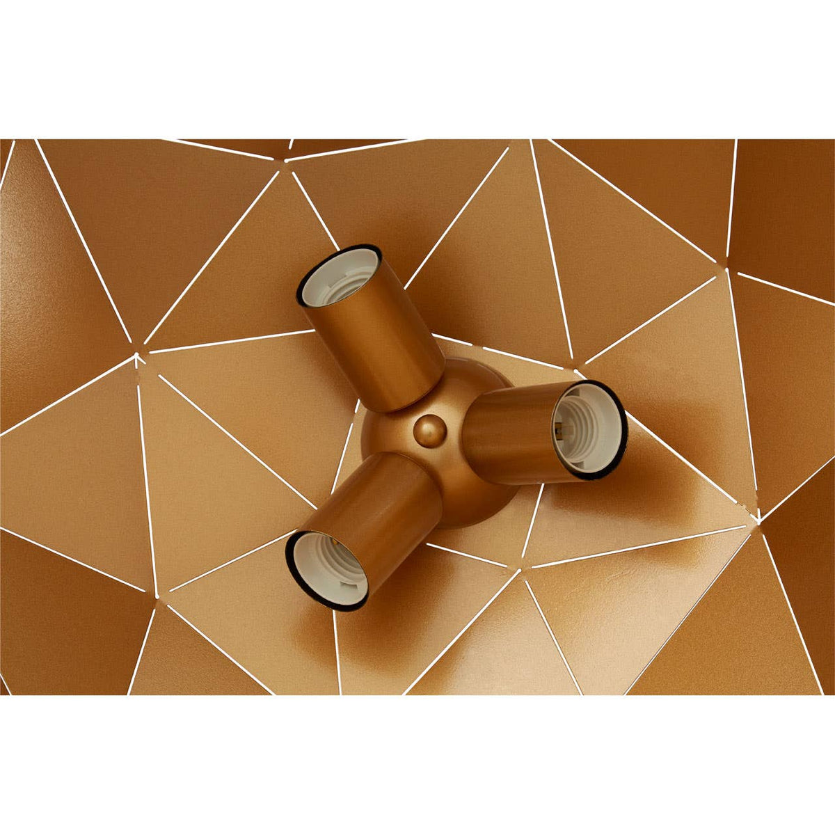 Mateo Large Black and Copper Dome Pendant Light.