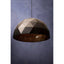 Mateo Large Black and Copper Dome Pendant Light.