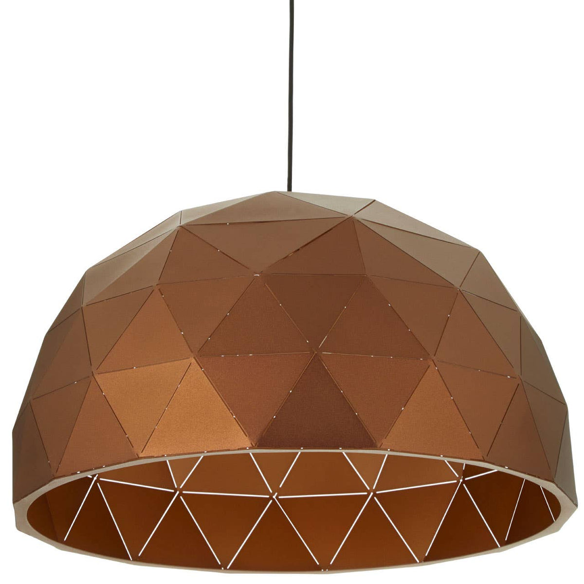 Mateo Large Coffee Dome Pendant Light.