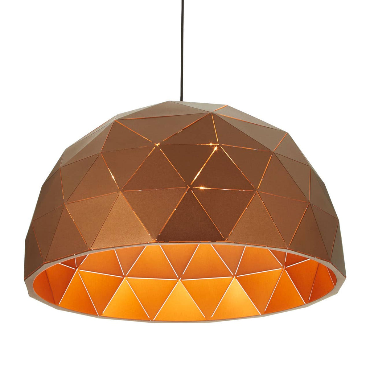 Mateo Large Coffee Dome Pendant Light.
