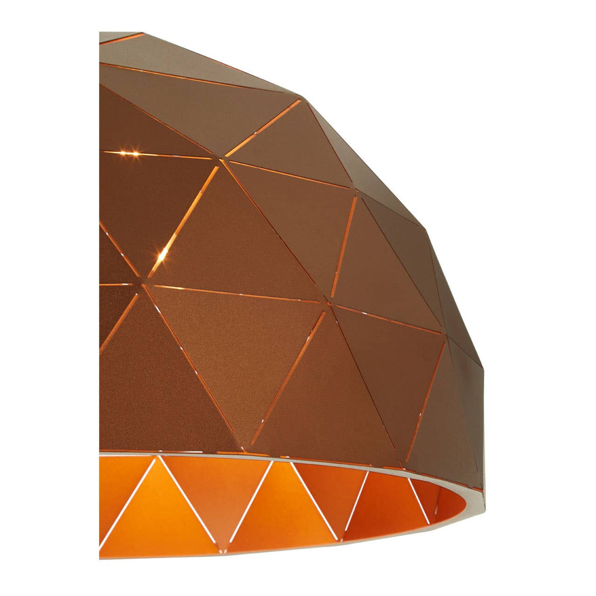 Mateo Large Coffee Dome Pendant Light.