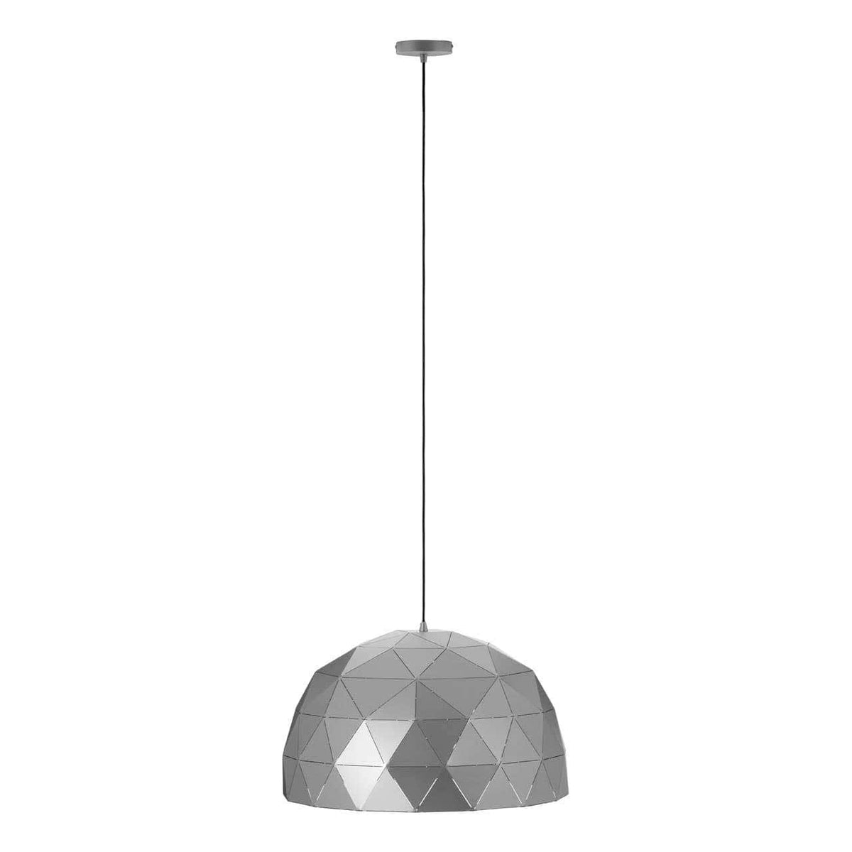Mateo Large Silver Dome Pendant Light.