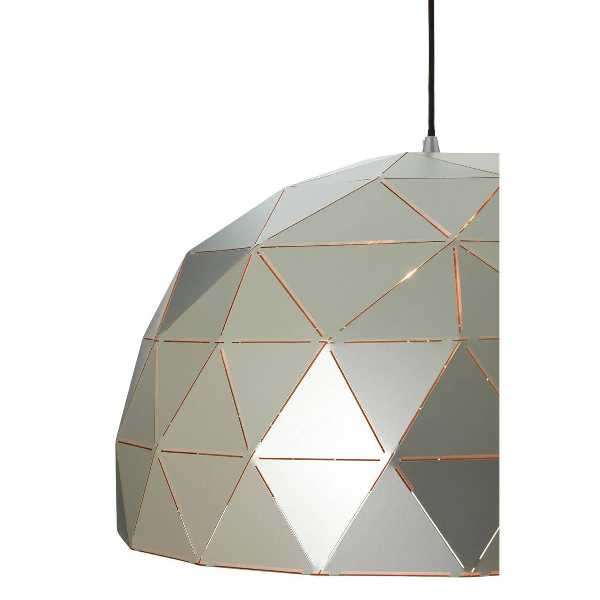 Mateo Large Silver Dome Pendant Light.