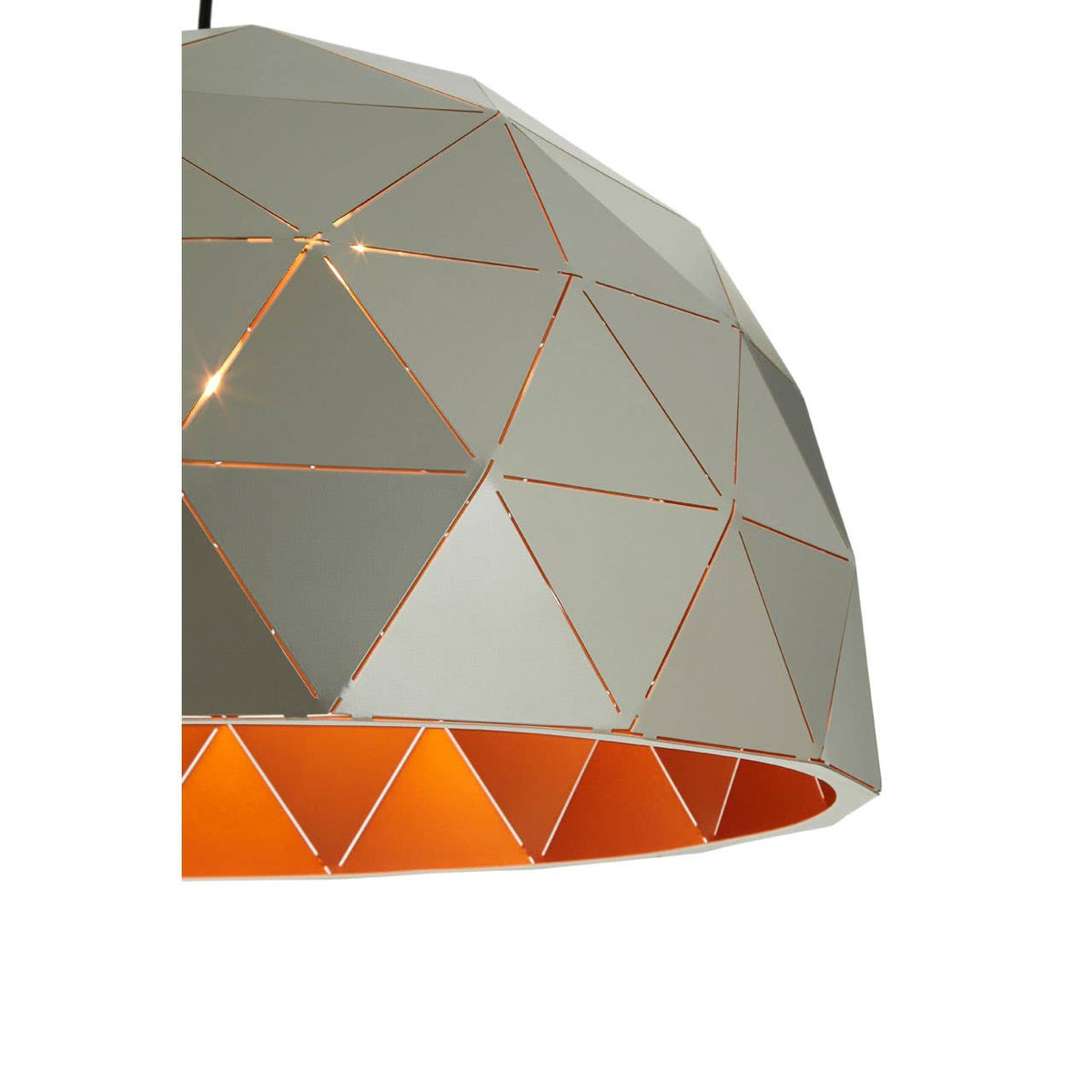 Mateo Large Silver Dome Pendant Light.