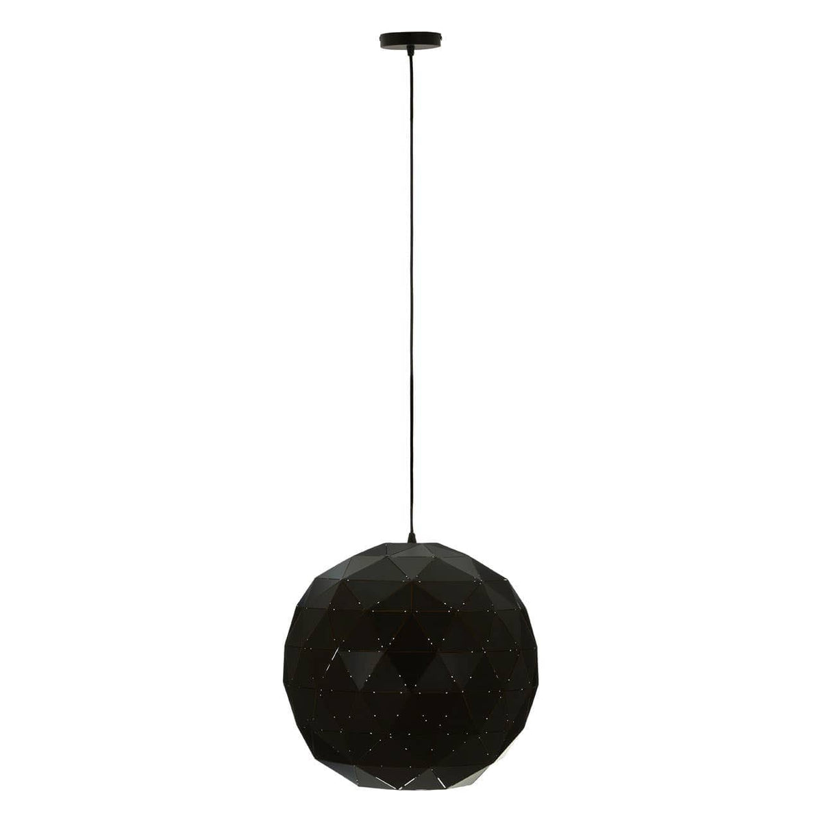 Mateo Medium Black and Copper Pendant Light.