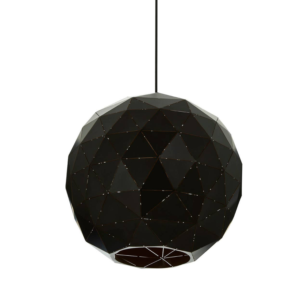 Mateo Medium Black and Copper Pendant Light.