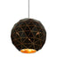 Mateo Medium Black and Copper Pendant Light.