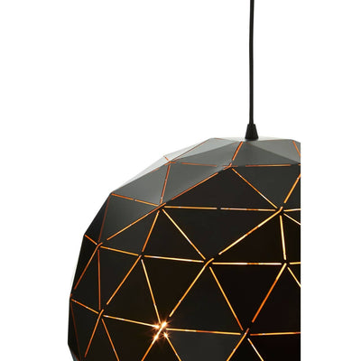 Noosa & Co. Lighting Mateo Medium Black and Copper Pendant Light House of Isabella UK