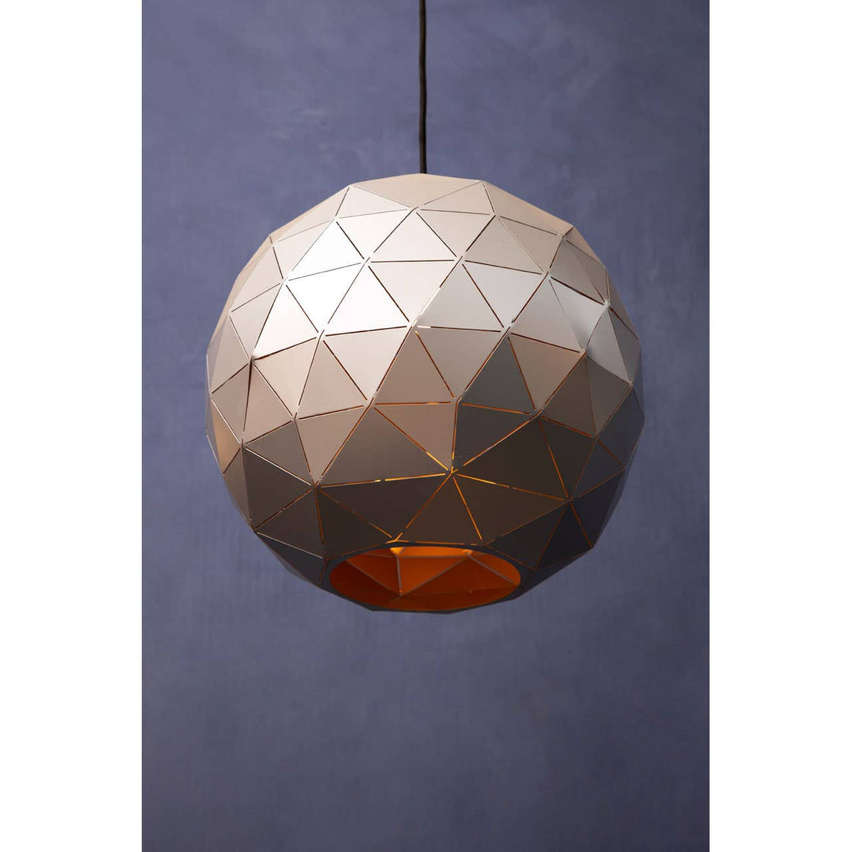 Mateo Medium Silver Finish Pendant Light.