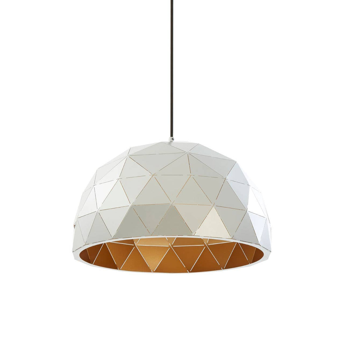 Mateo Small Silver Dome Pendant Light.