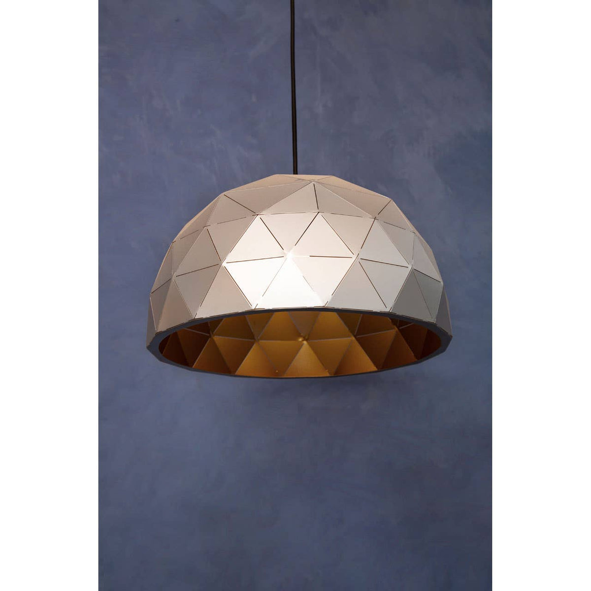 Mateo Small Silver Dome Pendant Light.
