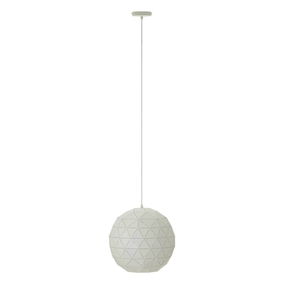 Mateo Small White Pendant Light.