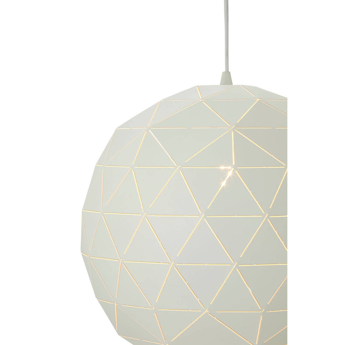 Mateo Small White Pendant Light.