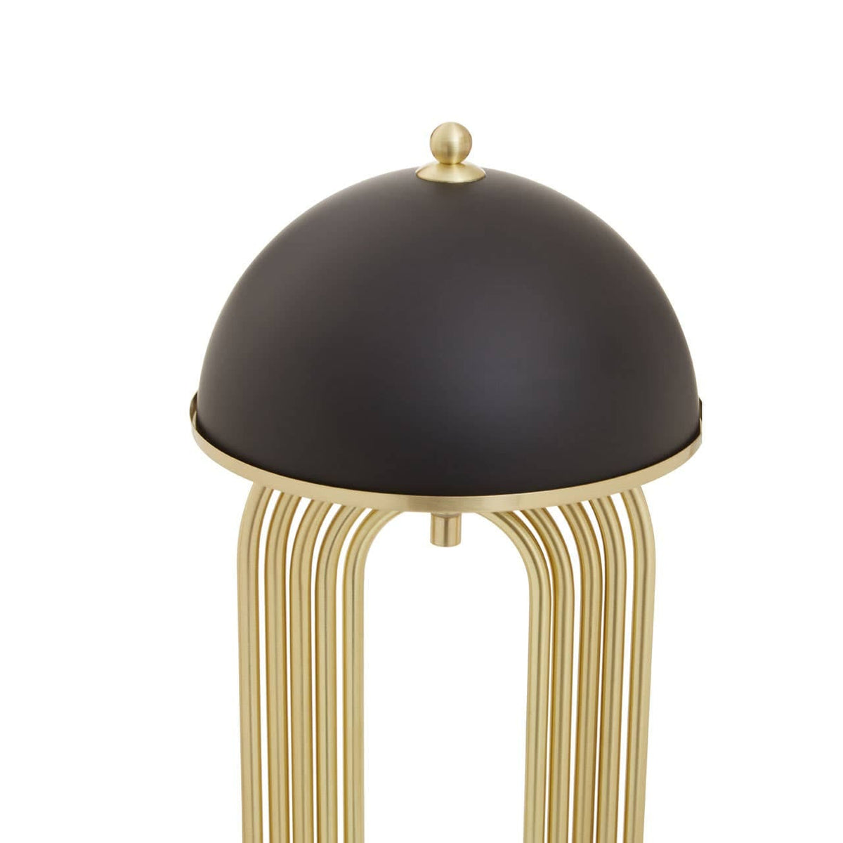 Metropolis Table Lamp With Black Shade.