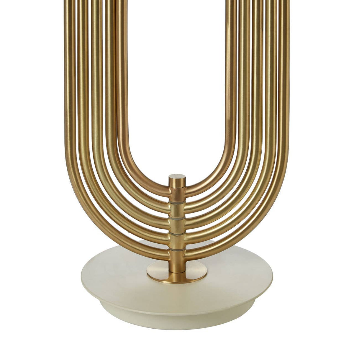 Metropolis Table Lamp With White Shade.