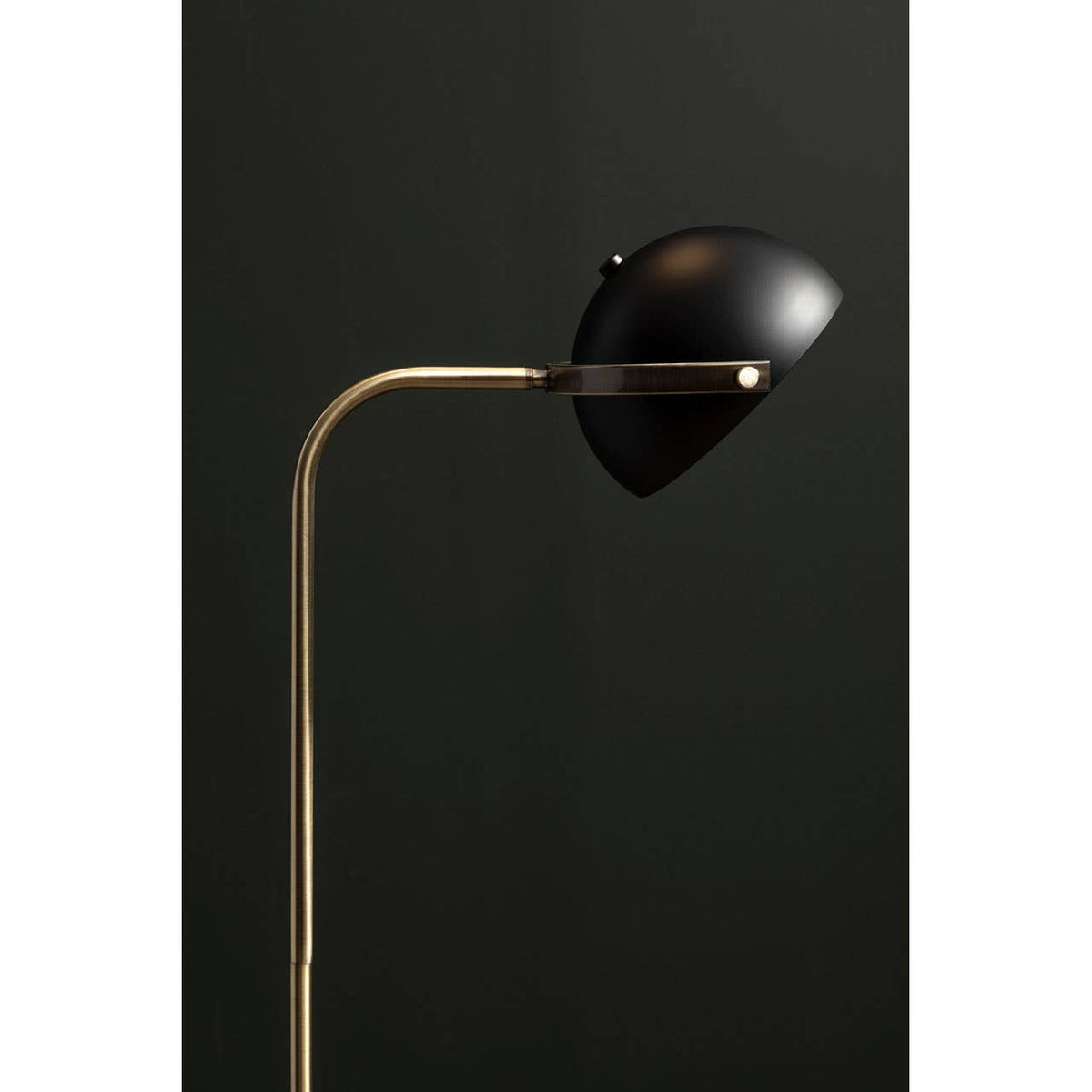 Murdoch Floor Lamp With Black Shade.
