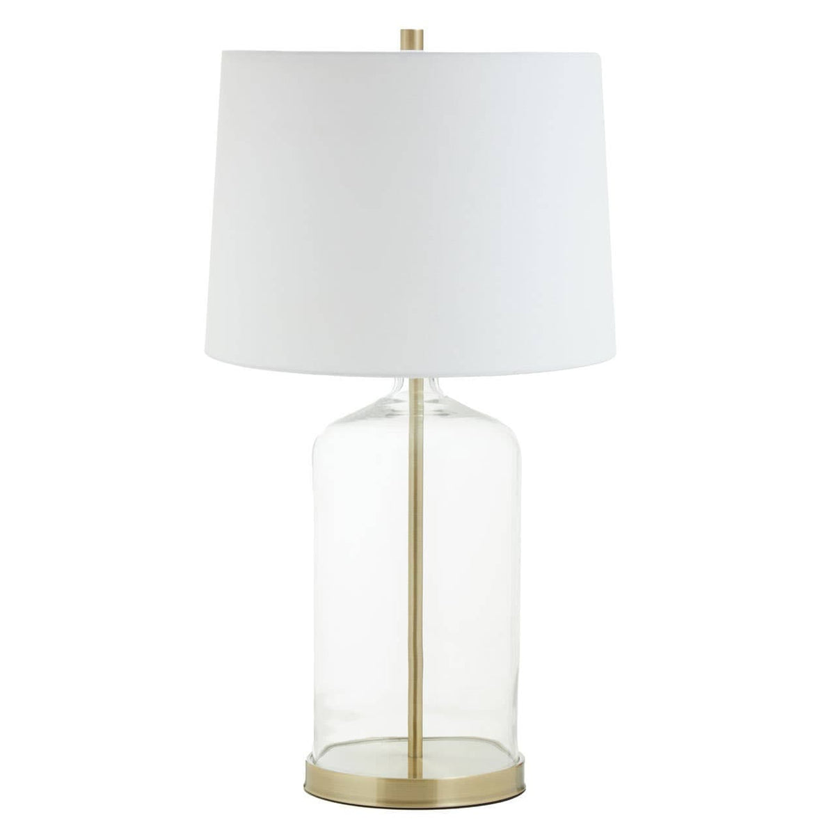 Nadia White Fabric Shade Table Lamp.