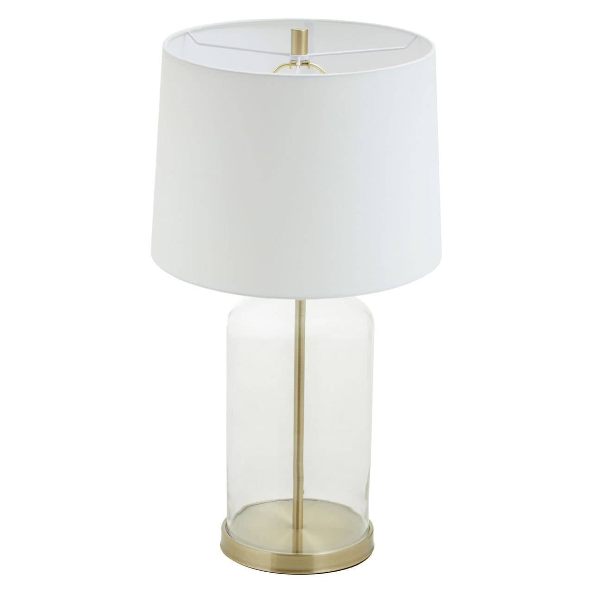 Nadia White Fabric Shade Table Lamp.