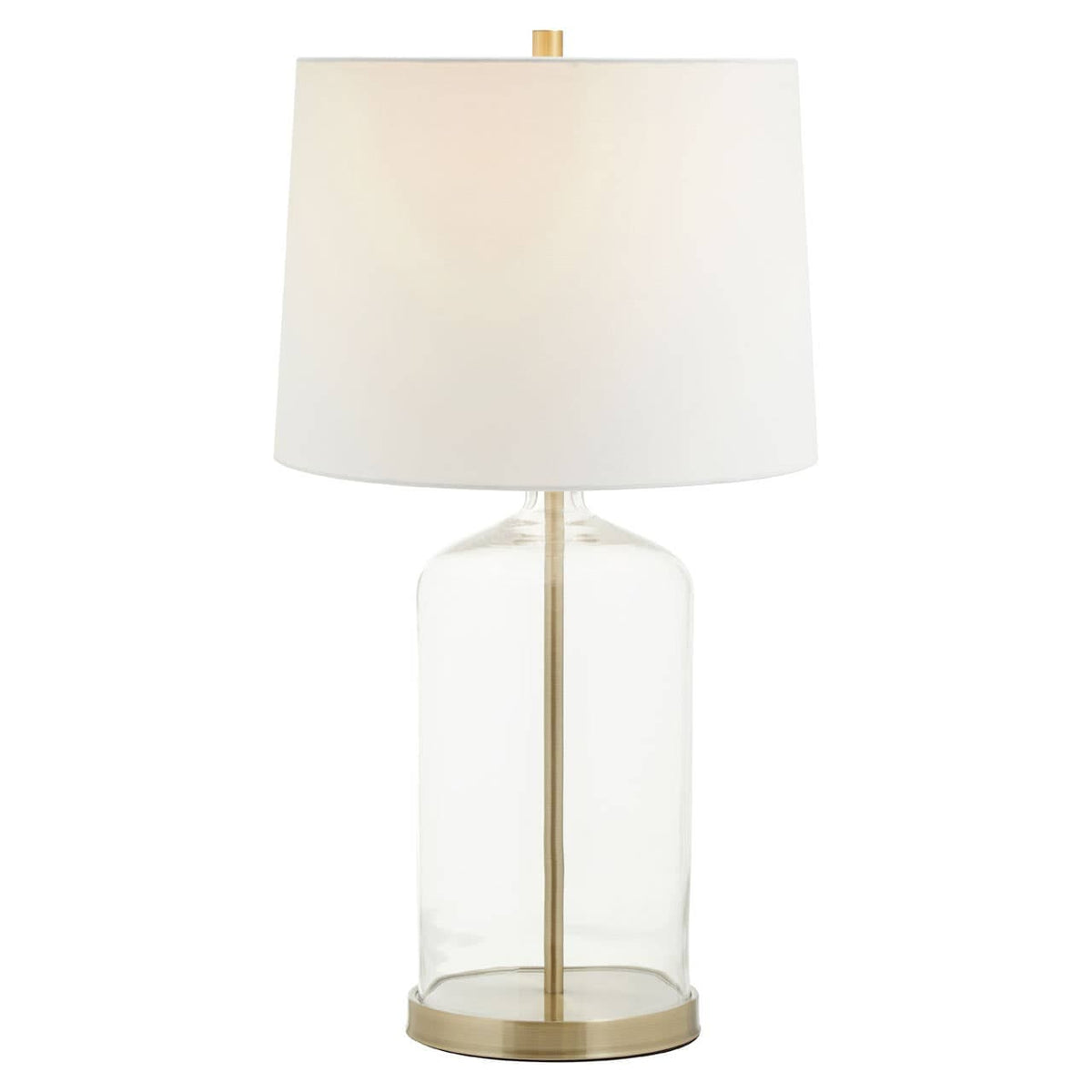 Nadia White Fabric Shade Table Lamp.