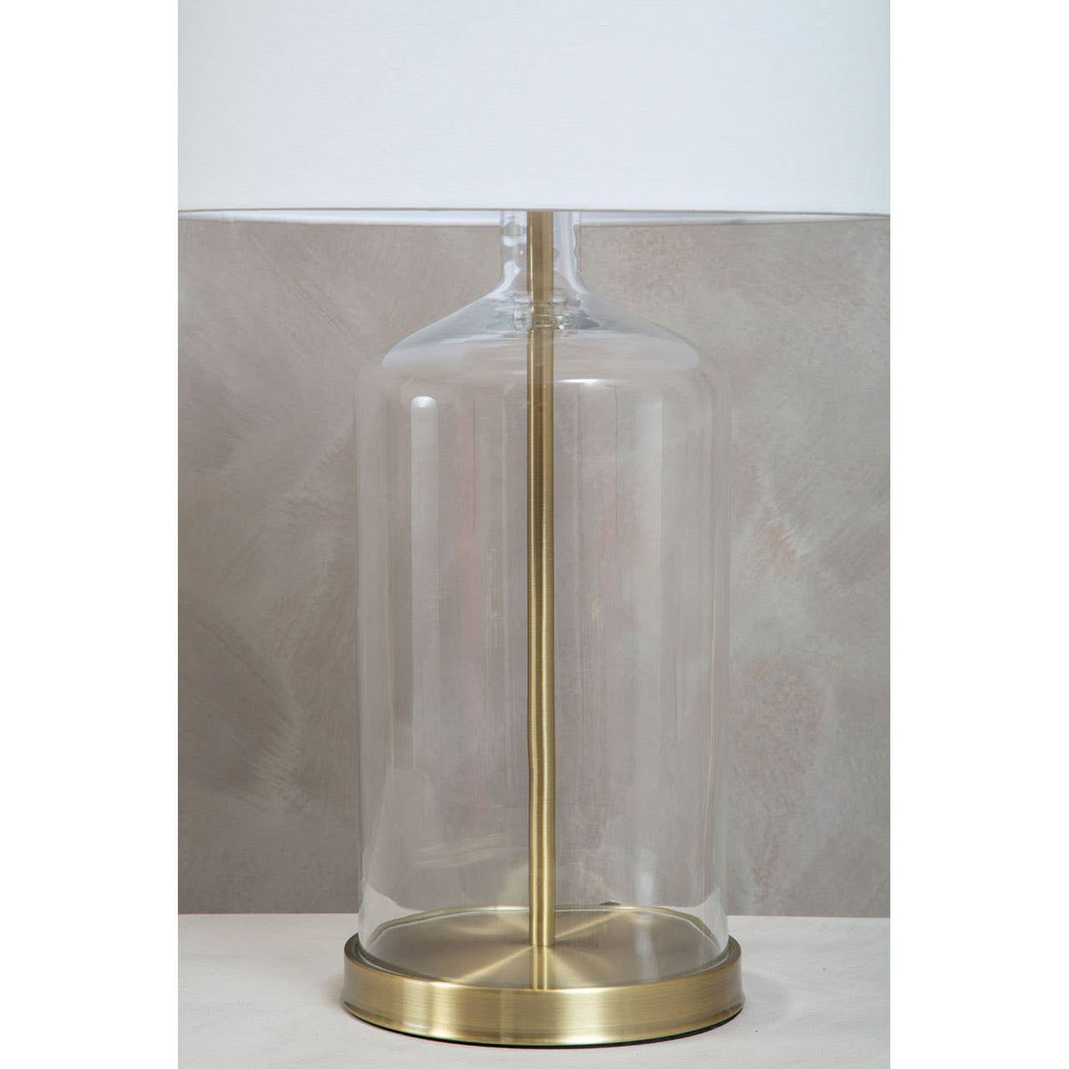 Nadia White Fabric Shade Table Lamp.