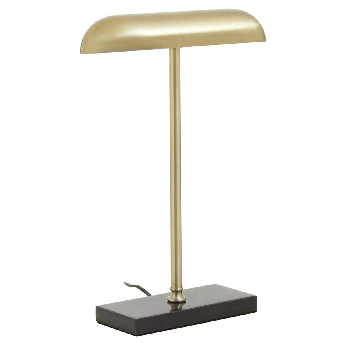 Newton Brass Finish Desk Lamp.