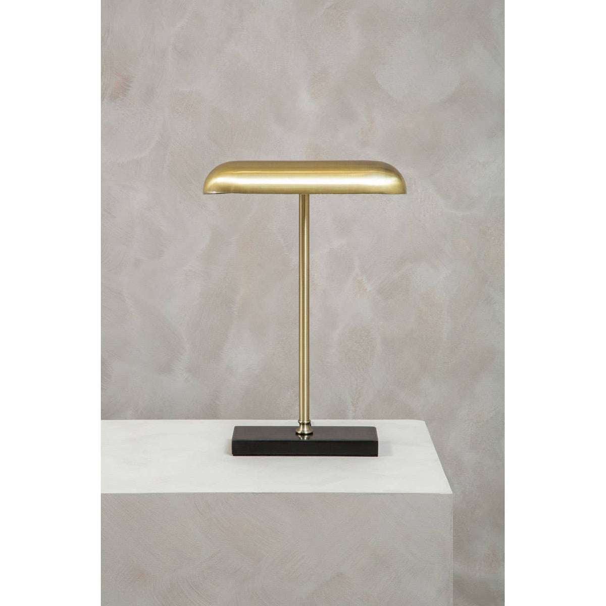 Newton Brass Finish Desk Lamp.