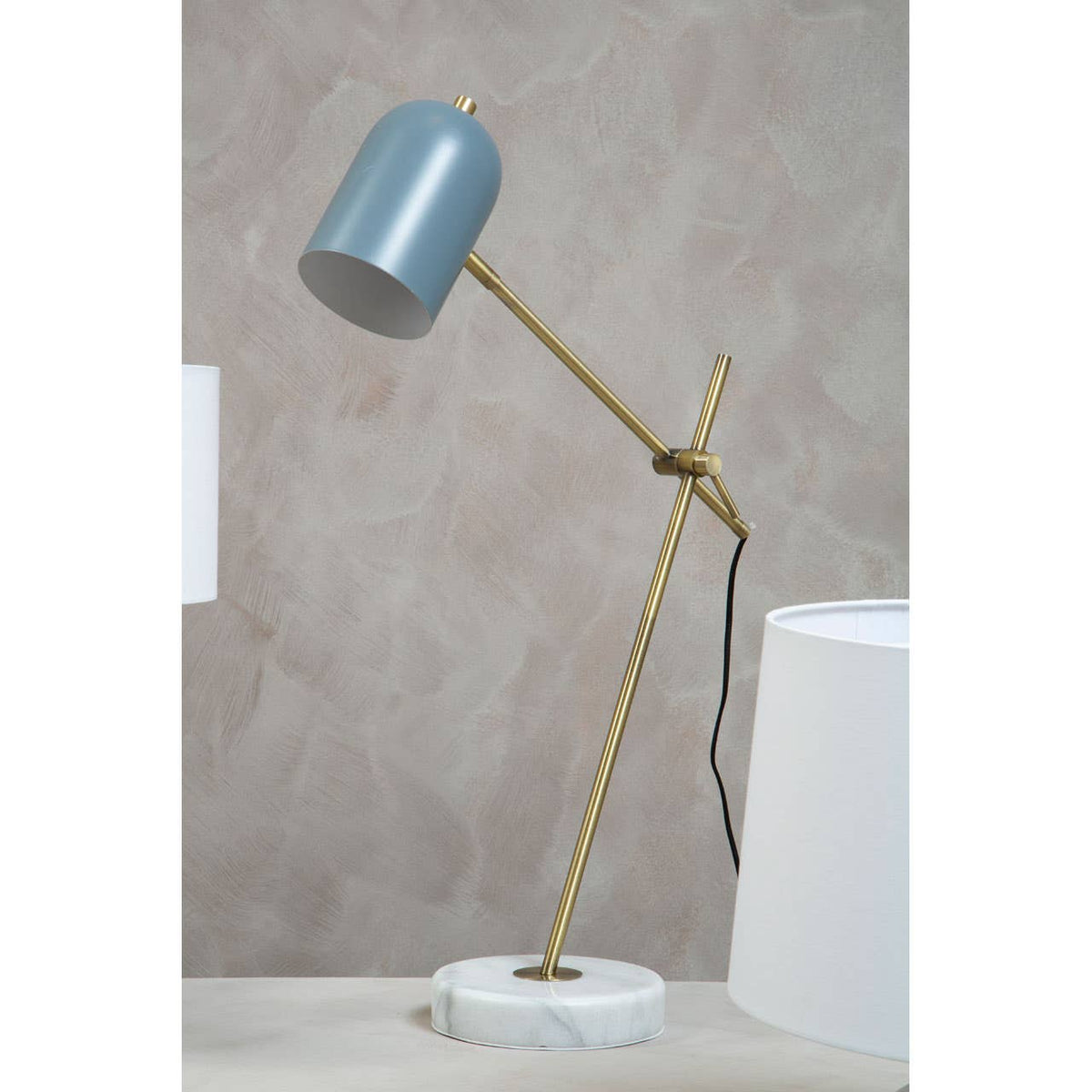 Newton Grey Shade Desk Lamp.