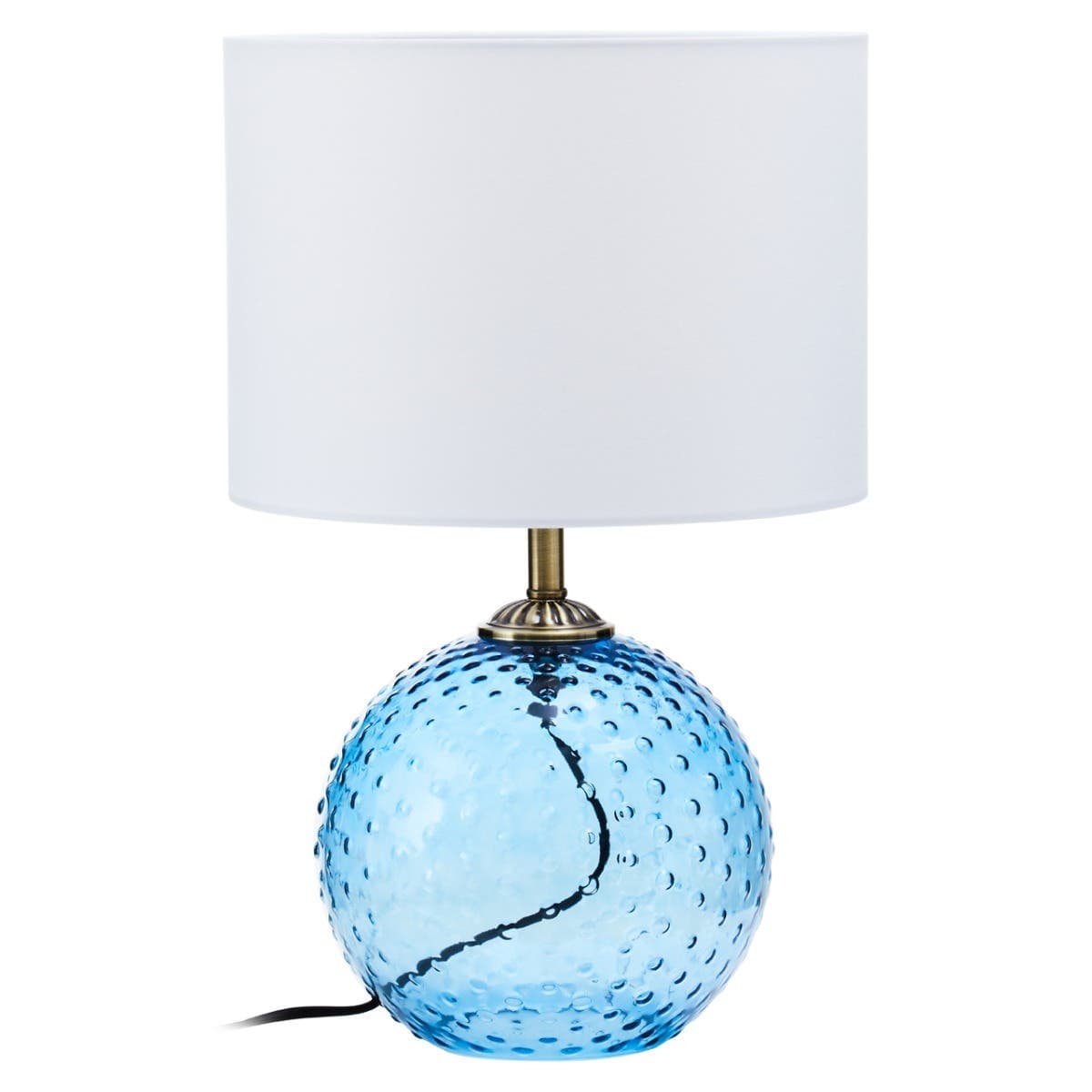 Noa Blue Glass Table Lamp.