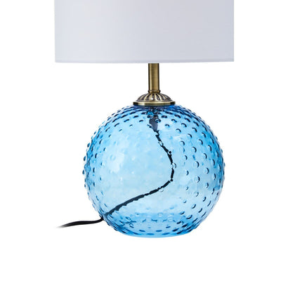 Noosa & Co. Lighting Noa Blue Glass Table Lamp House of Isabella UK