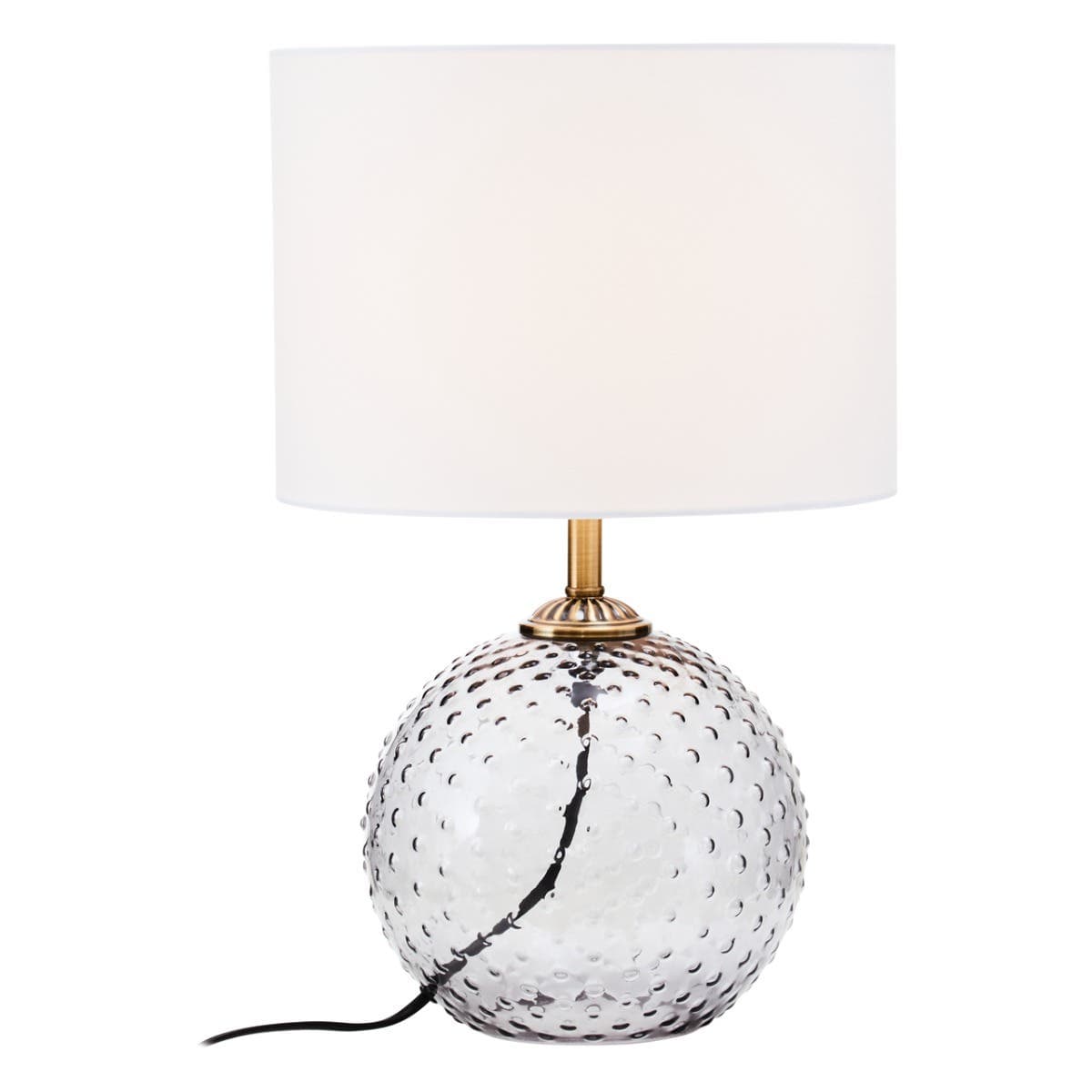 Noosa & Co. Lighting Noa Grey Glass Table Lamp House of Isabella UK