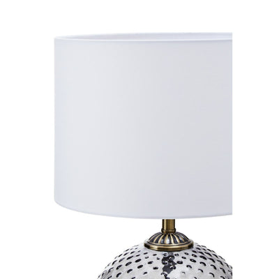 Noosa & Co. Lighting Noa Grey Glass Table Lamp House of Isabella UK